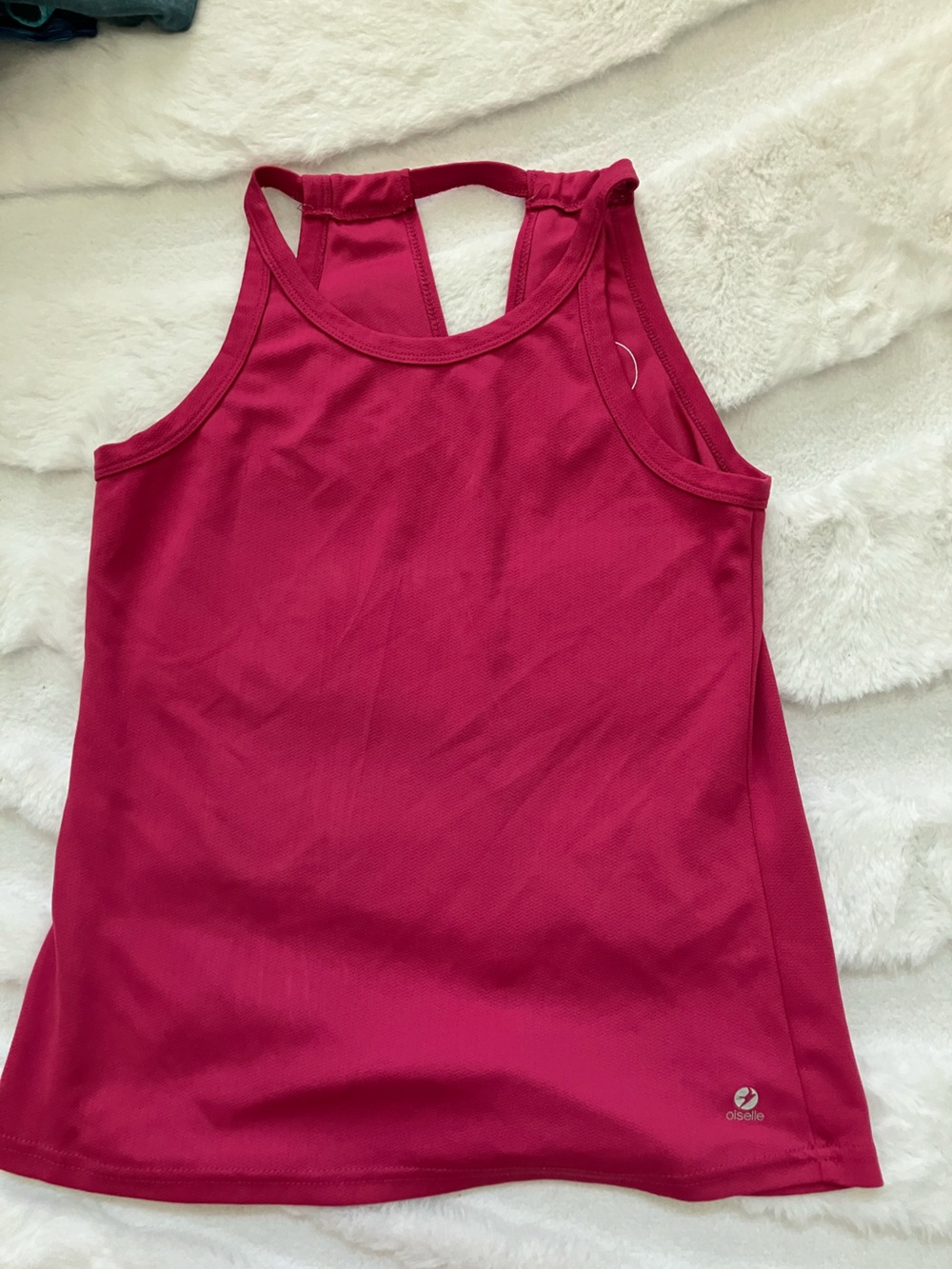 oiselle Bright Fuchsia Racerback Tank